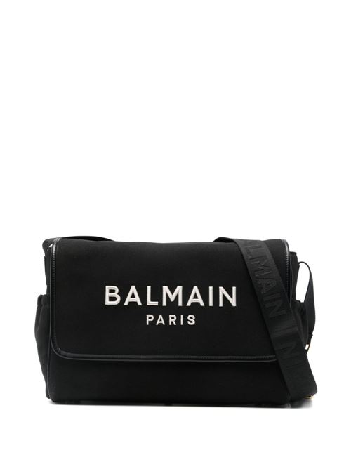 Borsa fasciatoio Balmain Kids nera con logo BALMAIN Kids | BY0618Z0042930AV